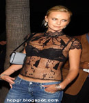 Charlize Theron in black lace top