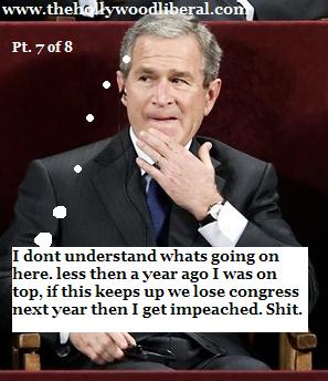 President Bush monitors the 2005 election results