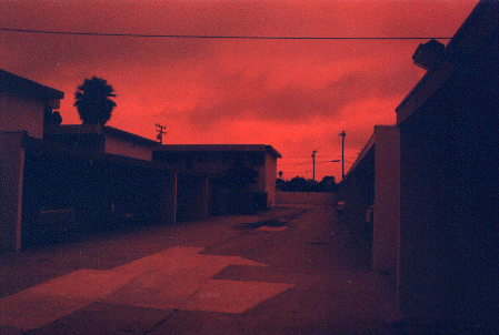 Red Skys at night