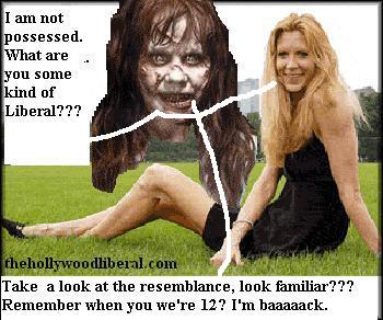 Ann Coulter sitting in the grass with friend