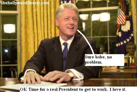 Bill Clinton in the oval office