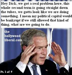 President Bush's second term is in trouble