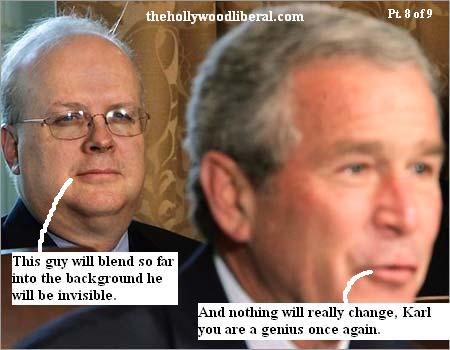 Karl Rove consults with the president