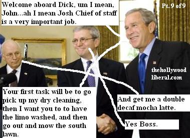 Cheney & Bush welcome Josh Bolten new chief of staff