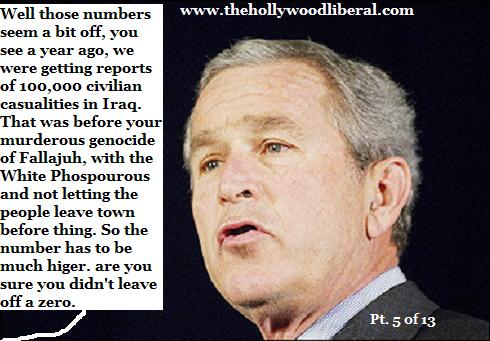 Bush is lying again