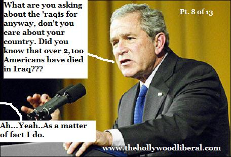 Over 2100 Americans have died for Bush's war
