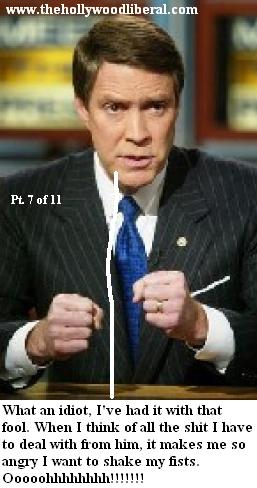 Bill Frist shakes his fists at Bush