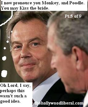 Tony Blair thinking that maybe hooking up with Bush was not such a great idea 060905
