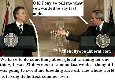 Bush & Blair at a press conference