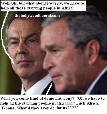 Bush & Blair at press conference