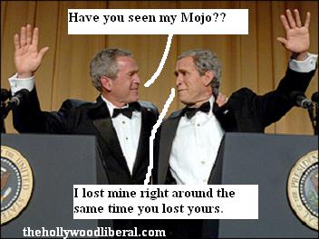 Bush and  his double laugh it up