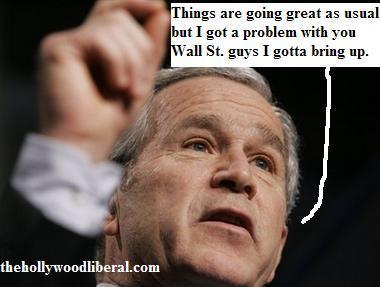 President Bush speaks on Wall St. 