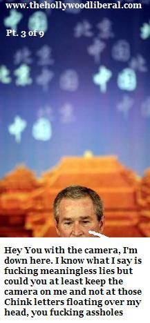 bush gives a press confrence in china