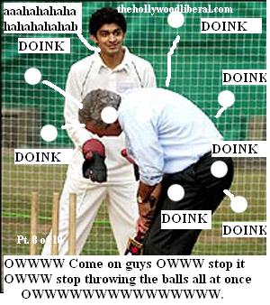 Bush gets hit by pitch, can't hit ball