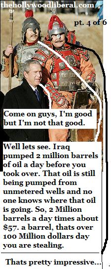 George Bush Jr. has stolen a lot of money