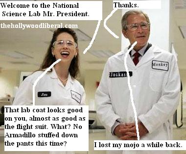 President Bush talks science with Hastert