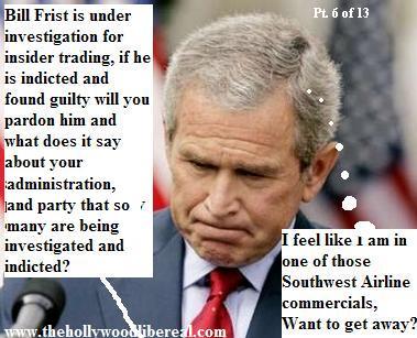 President Bush at the whitehouse