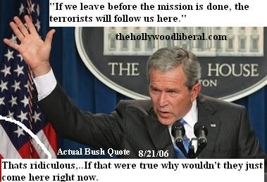 Bush: no one wants to watch innocent people die 