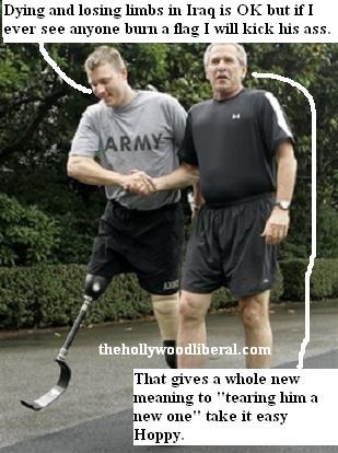 Bush meets Staff sergeant Christian Bagge