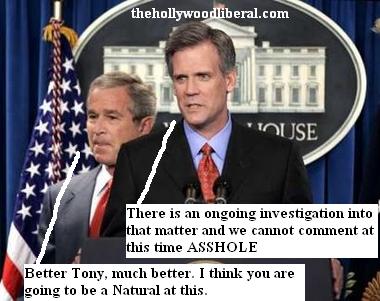 Tony Snow gets ready to take his first 