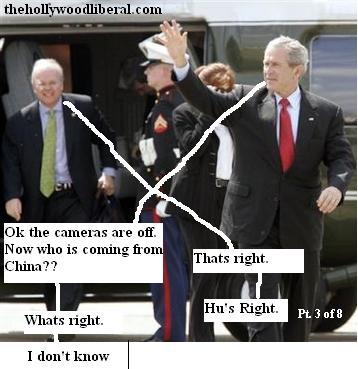 Karl Rove gets off a Helicopter