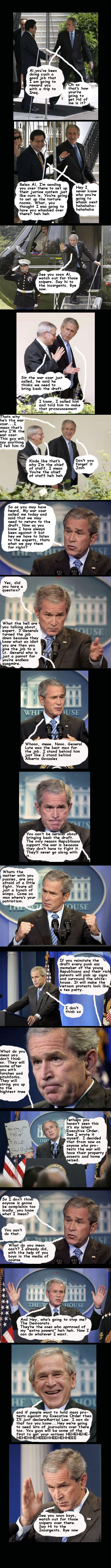 Bush Douglas Lute wants the draft back?