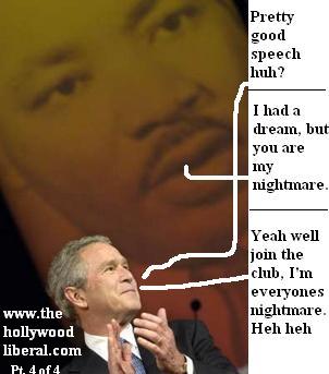 George W. Bush tries to repair his image among blacks after Katrina