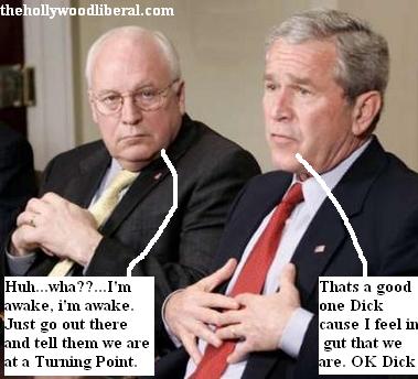 Dick Cheney looks sick in Bush meeting