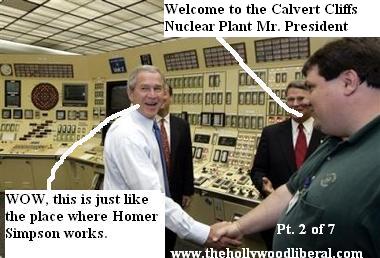 George W. Bush visits the Calvert Cliffs Nuclear Power Plant