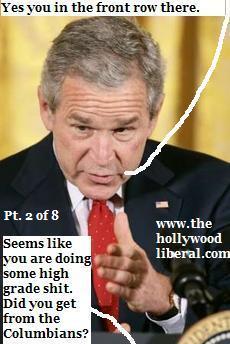 Is George W. Bush on Cocaine again? you decide