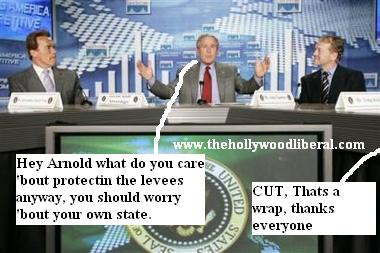 California Governor Schwarzneggar and Bush