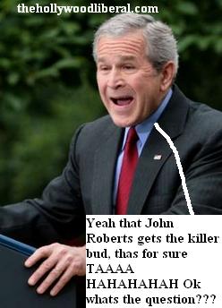 Bush answers reporters 