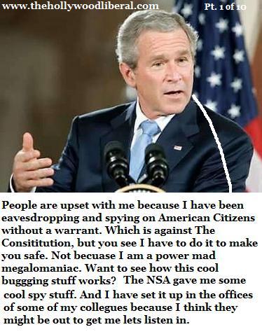 Bush explains why he spys on U.S. citizens