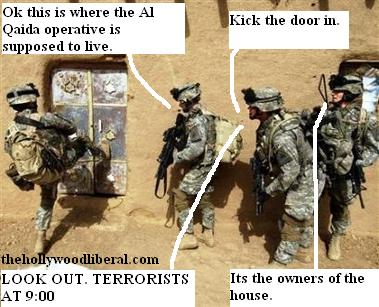 U.S. Troops in Iraq kick in door of suspected terrorists