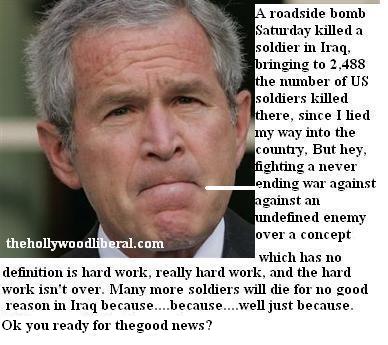 President Bush announces latest Iraq War Deaths
