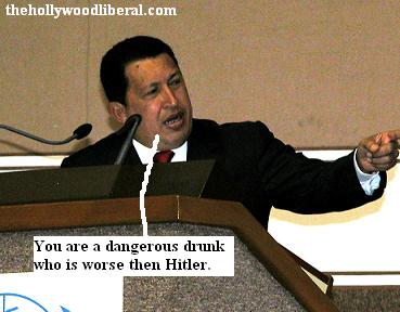 Hugo Chavez says bush worse then Hitler