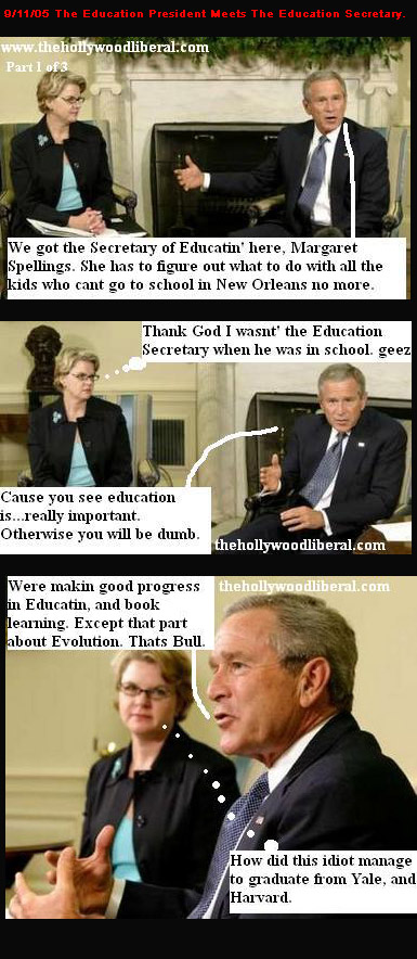 Bush preaches education