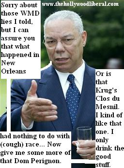 Colin Powell explains The Race situation in New Orleans, and WMDs 091005