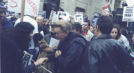 Martin Sheen at The March against the War February 15, 2003. in Hollywood. Six Million People marched that day worldwide. We were laughed at by some, No ones laughing now.